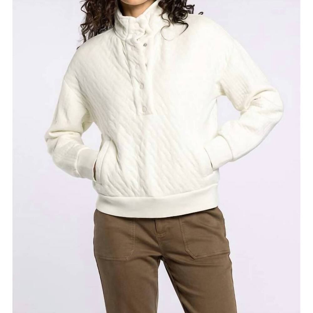 NEW THREAD & SUPPLY kyra pullover top in cobblestone - Picture 4 of 5